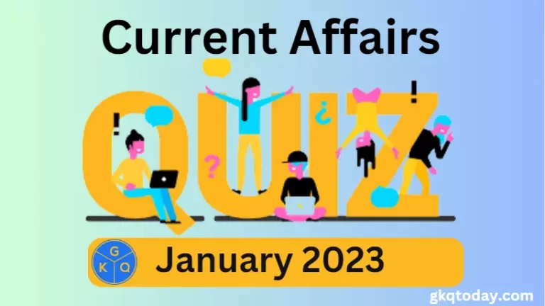 January 2023 Current Affairs
